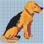 DEMETRIA BOTEZ - BRODERIE IN CRUCE CATEL BEAGLE
